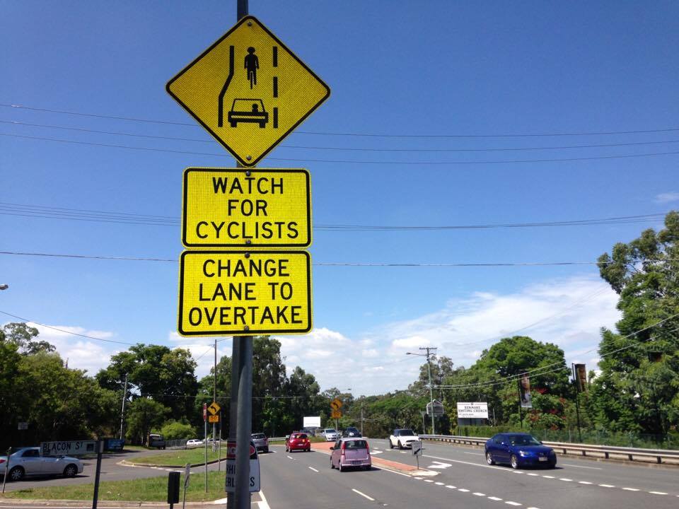 CYCLISTS signs
