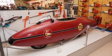 Invercargill Hammer Hardware Burt Munro's streamlinerInvercargill Hammer Hardware Burt Munro's streamliner