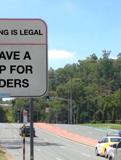lane filtering signs consensus duty defend filter tasmania