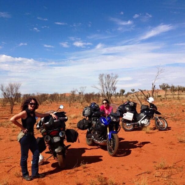 Psychs on bikes RNs Jury & Lowe to Quilpie QLD