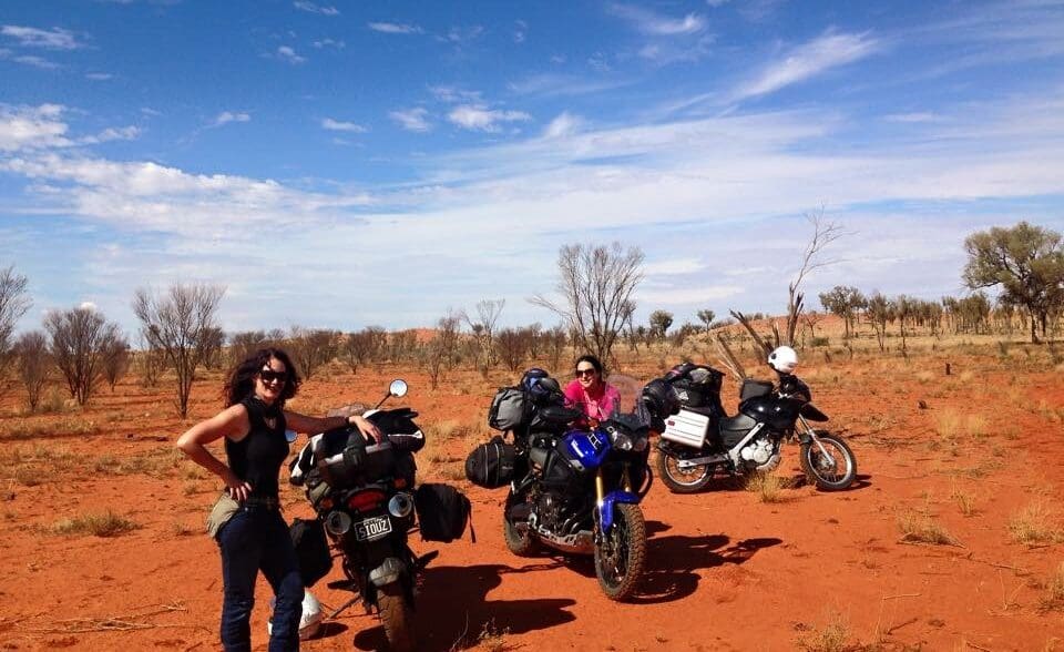 Psychs on bikes RNs Jury & Lowe to Quilpie QLD
