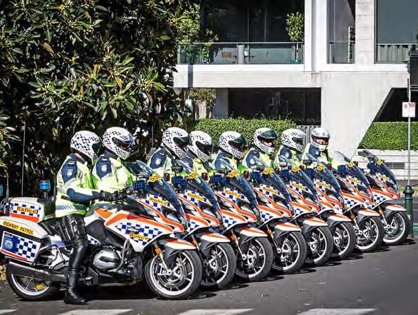 Vicpol police motorcycle cops (Photo courtesy of BMW MCC Victoria member, Chris Renwick) emergency services