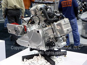 Piaggio 850cc V-twin engine