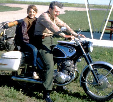 Robert M Pirsig and son Chris Zen and the art of motorcycle maintenance