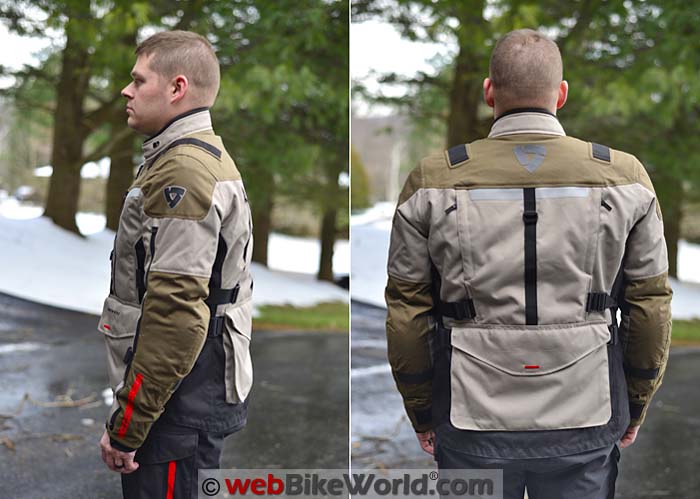 REV'IT! Sand 2 Jacket Front and Side Views