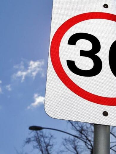 30km/h speed target in Global Road Safety Week city