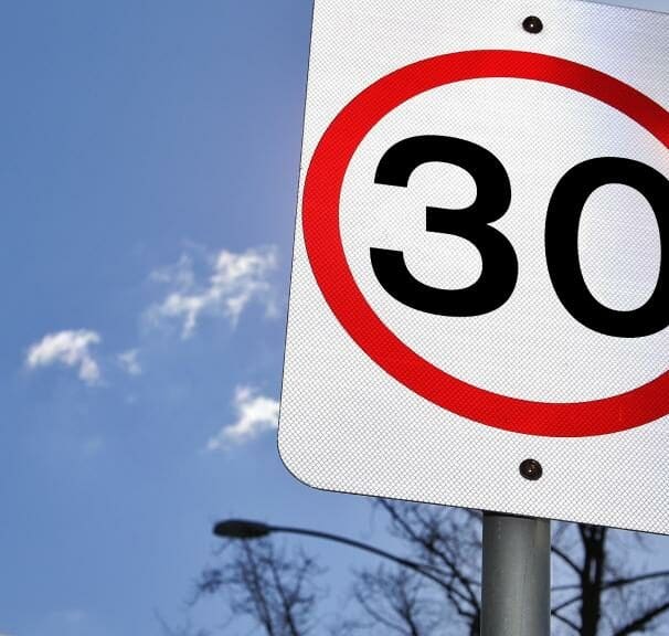30km/h speed target in Global Road Safety Week city