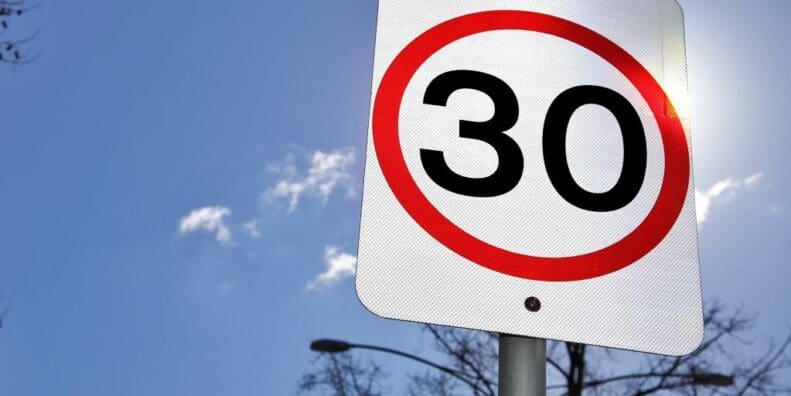 30km/h speed target in Global Road Safety Week city