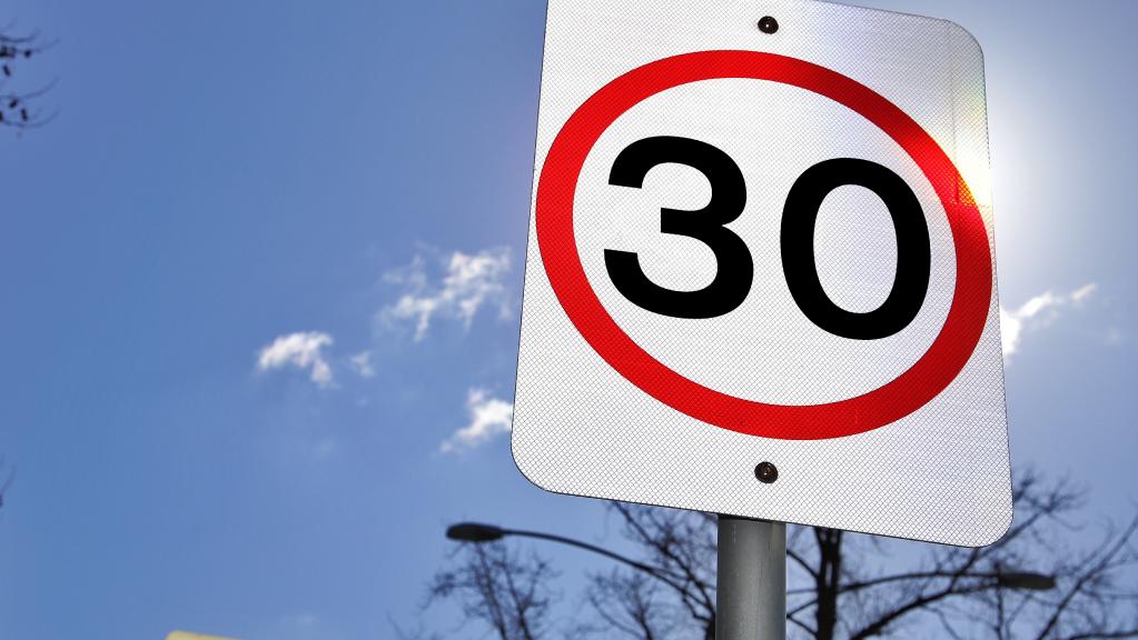 30km/h speed target in Global Road Safety Week city