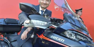 Ducati boss Claudio Domenicali on the Ducati Multistrada carabinieri police safe
