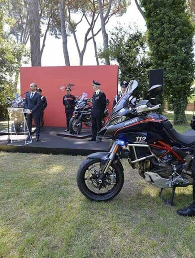 Ducati Multistrada carabinieri police patrols