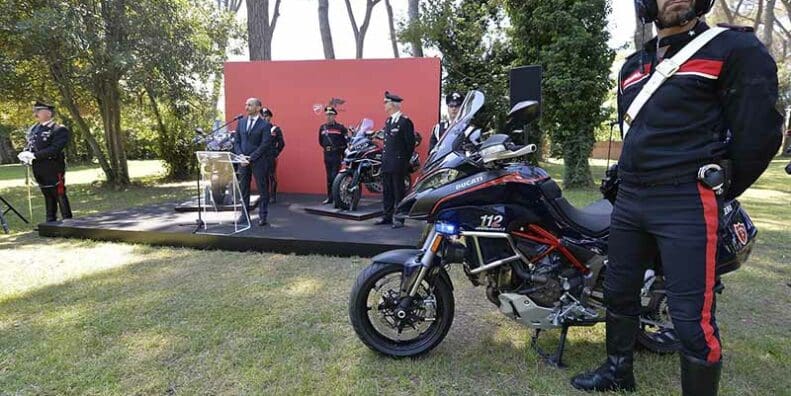 Ducati Multistrada carabinieri police patrols