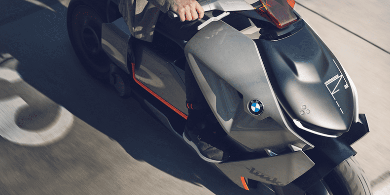 BMW Concept Link electric scooter sharing hiring