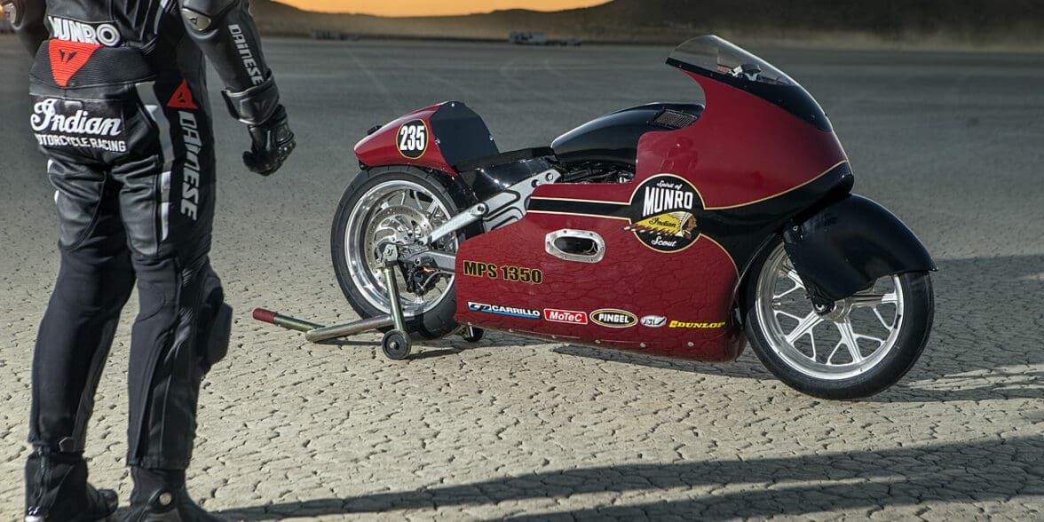 Burt Munro Indian Scout Streamliner