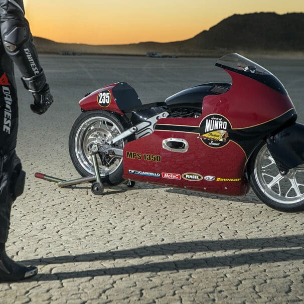 Burt Munro Indian Scout Streamliner