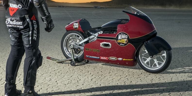 Burt Munro Indian Scout Streamliner