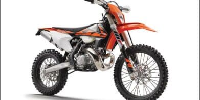 KTM two-stroke enduro bike internal combustion engine