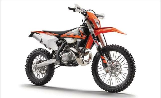 KTM two-stroke enduro bike internal combustion engine