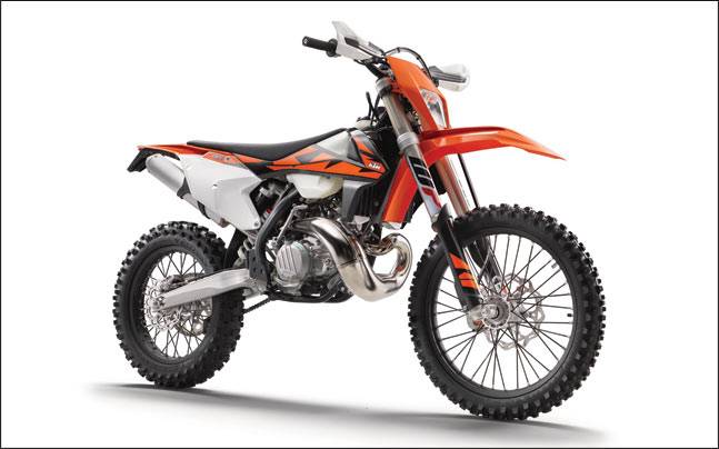 KTM two-stroke enduro bike internal combustion engine