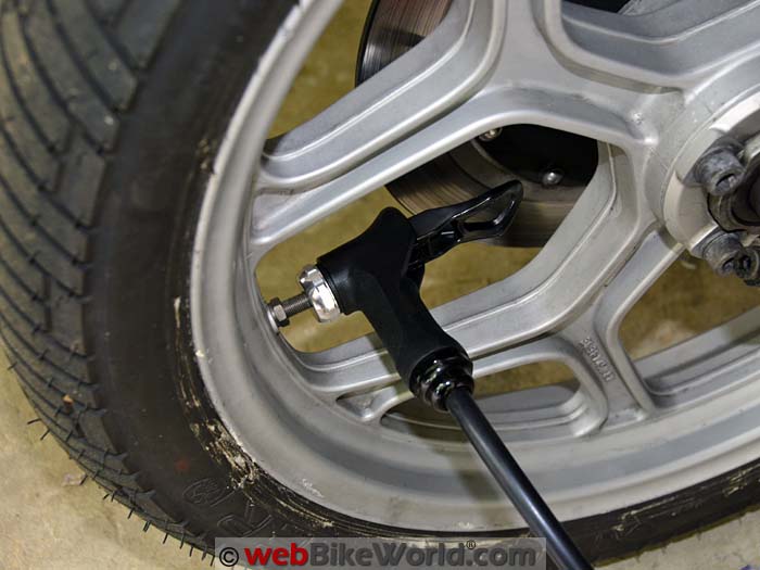 Specialized AirTool Pro on Motorcycle Tire