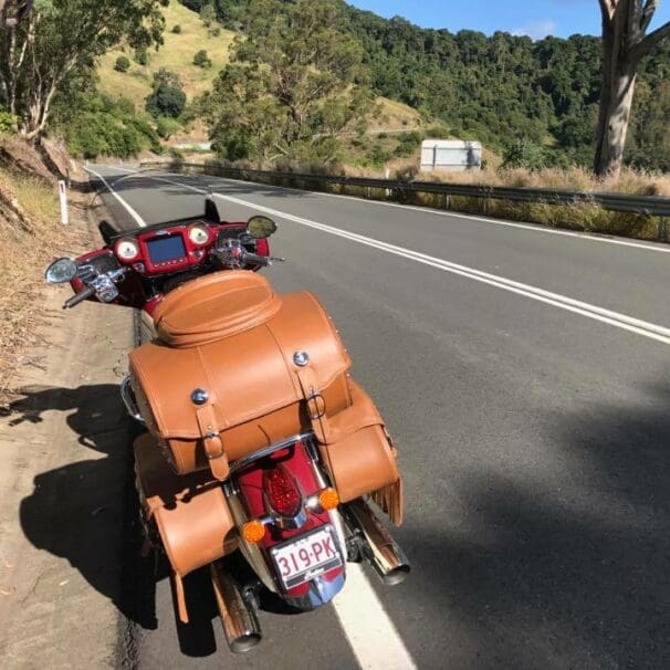 Indian Roadmaster Classic on the Oxley highway