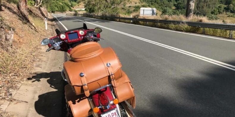 Indian Roadmaster Classic on the Oxley highway