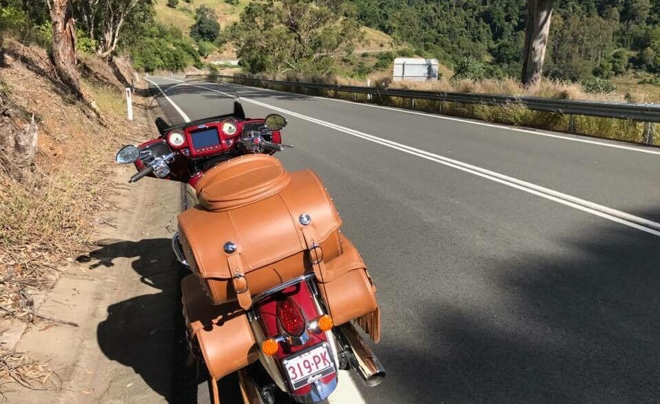 Indian Roadmaster Classic on the Oxley highway