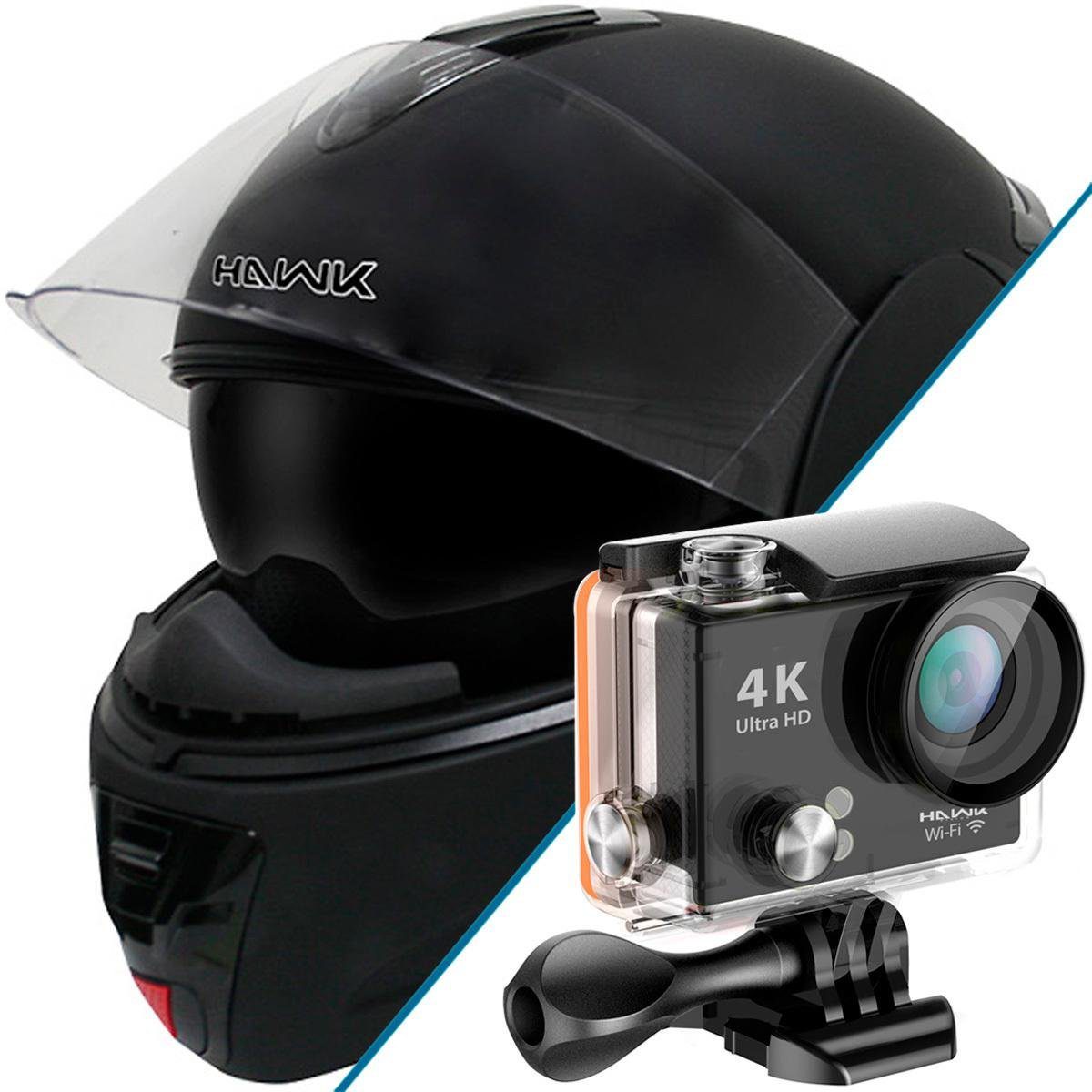 Hawk H-66 Dual-Visor Modular Motorcycle Helmet