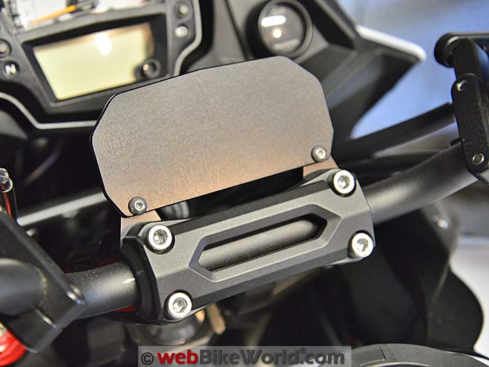 Kawasaki Versys Handlebar Risers Installed