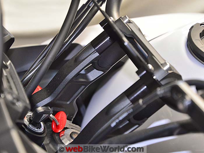 Kawasaki Versys Handlebar Risers Side View