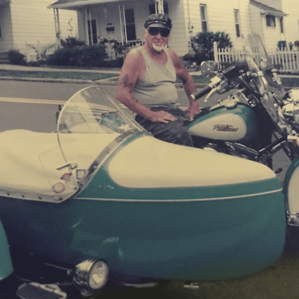 WWII veteran Arthur J Werner Sr buried in Harley sidecar