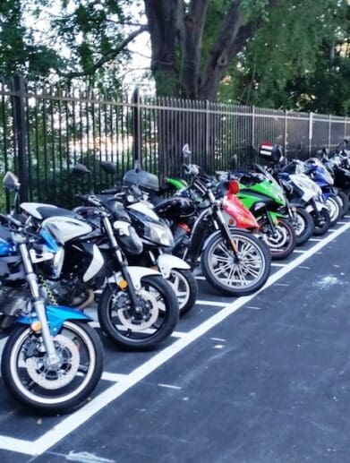 Brisbane CBD motorcycle parking spaces tolls