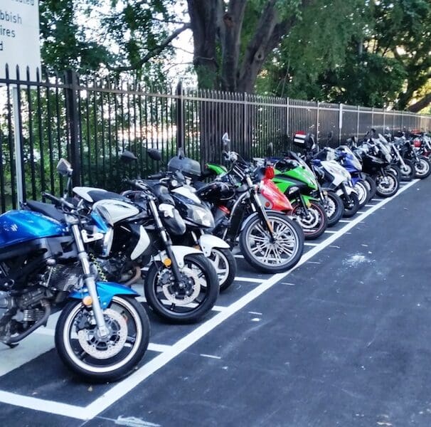 Brisbane CBD motorcycle parking spaces tolls