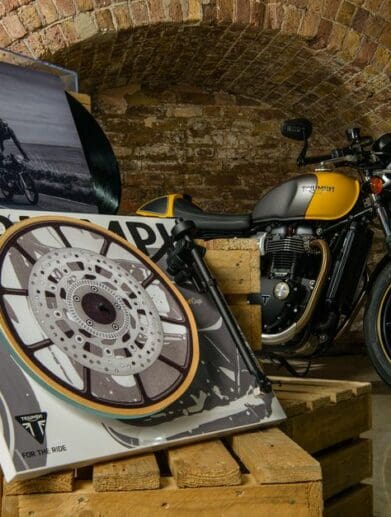 Triumph Street Cup and Rega Turntables