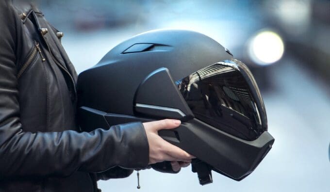 CrossHelmet smart helmet HUD bluetooth