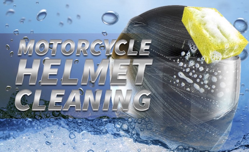 Clean motorcycle helmet avoids itchy scalp