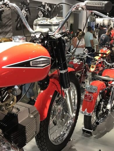 Motorcycle fans will be pleasantly surprised with the number of bikes on show at the Petersen Automotive Museum in Los Angeles.