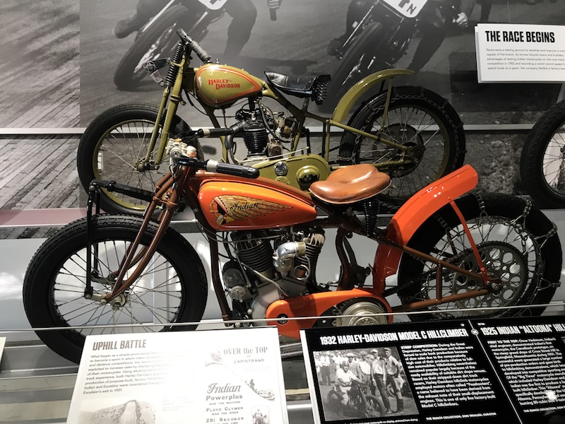 Motorcycle fans will be pleasantly surprised with the number of bikes on show at the Petersen Automotive Museum in Los Angeles.