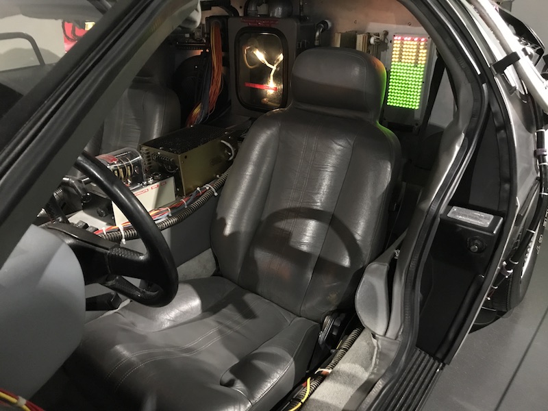 Back to the Future De Lorean Petersen Automotive Museum in Los Angeles.