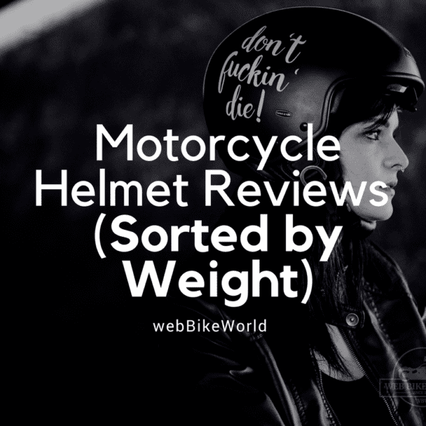 Motorcycle Helmets - Sorted by Weight