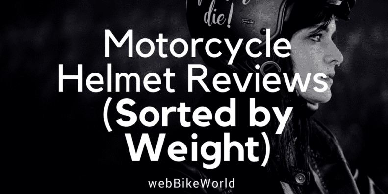 Motorcycle Helmets - Sorted by Weight
