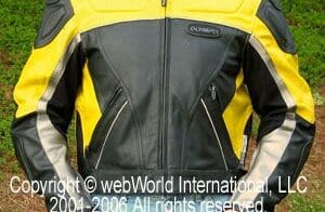 Men’s Vented Leather Motorcycle Jacket