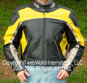 Men’s Vented Leather Motorcycle Jacket