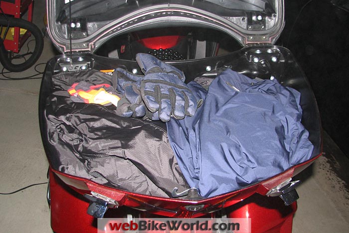 Riding Outfit Packed in Top Box