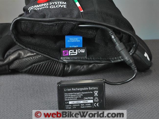 VQuattro Squadra Gloves Battery