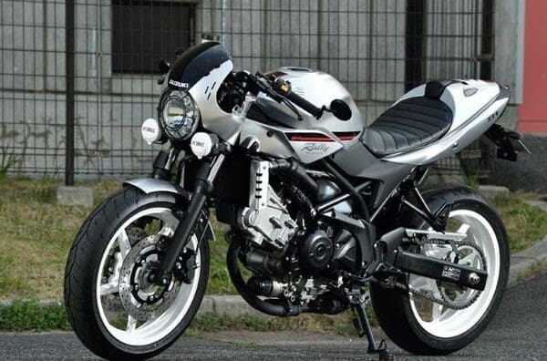 Suzuki SV650X cafe racer concept quiet