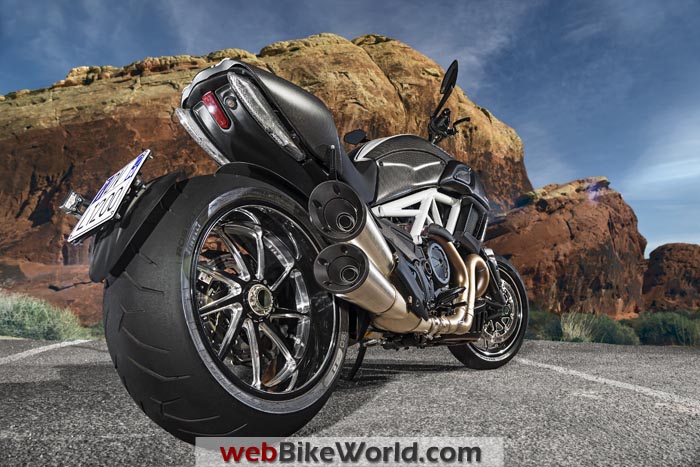 2015 Ducati Diavel Rear View