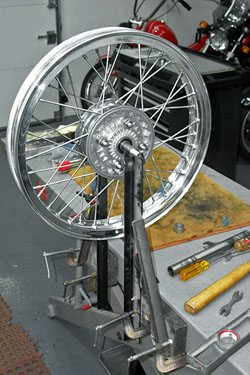 Ducati 750 GT Wheel and New Spokes