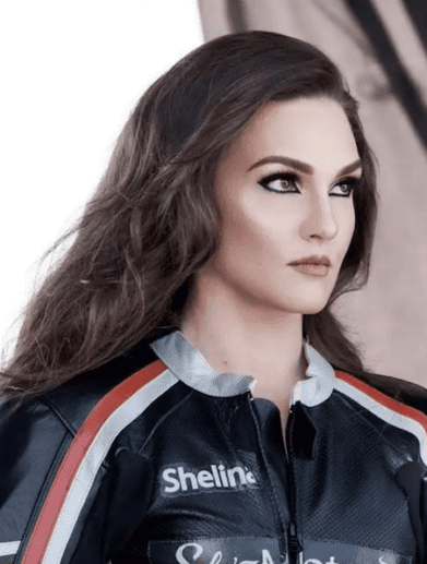 ambassador for Covergirl Cosmetics is American pro racer Shelina Moreda