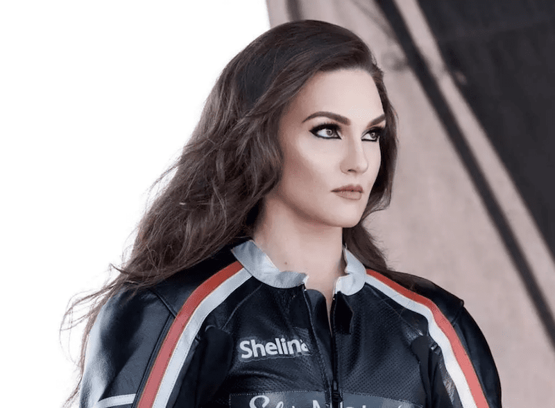 ambassador for Covergirl Cosmetics is American pro racer Shelina Moreda